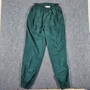 Vintage 90 Nike White/Red Tag Lightweight Zip Track Pants Hunter Green Men's XL